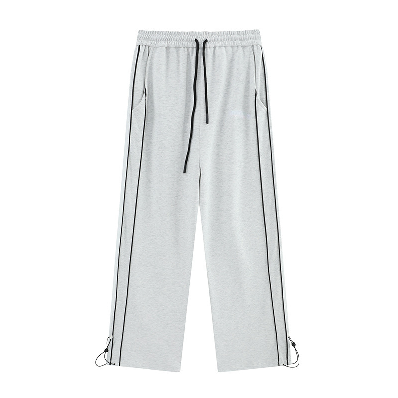 Pantalón deportivo holgado con cintura alta y perneras rectas
