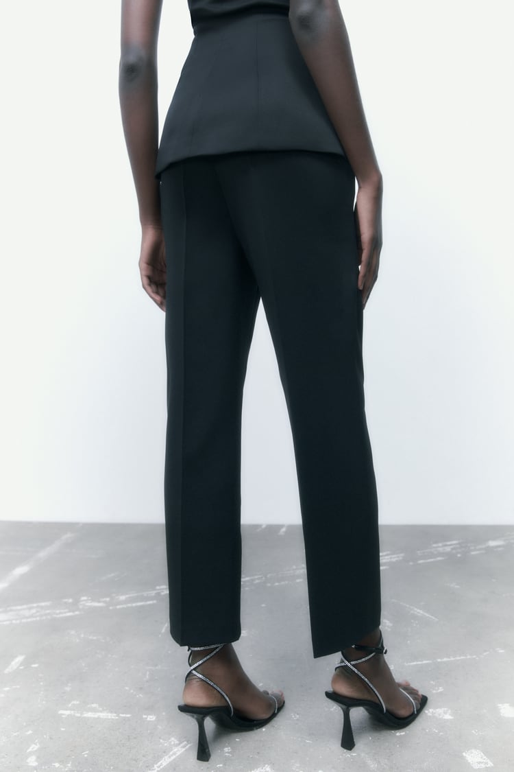 Traje pantalón y top corsé clásico de cintura alta