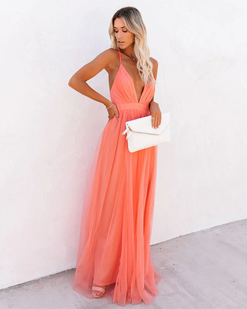 Petal Love - Maxivestido elegante cómodo para mujer