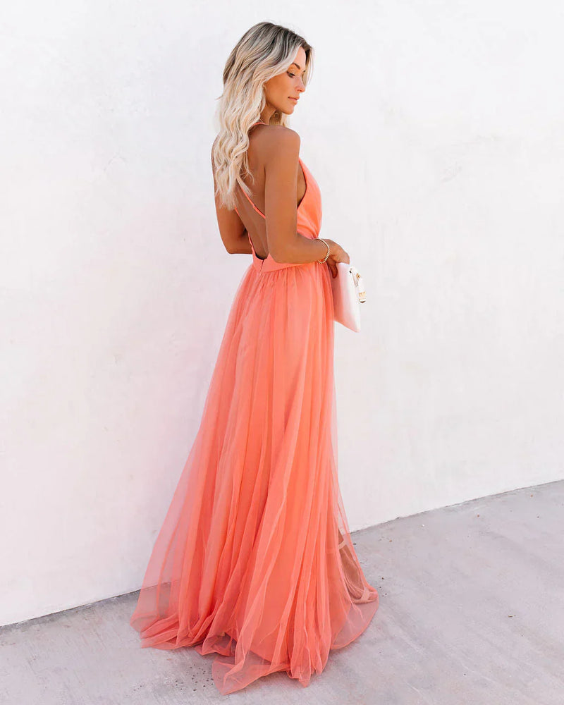 Petal Love - Maxivestido elegante cómodo para mujer