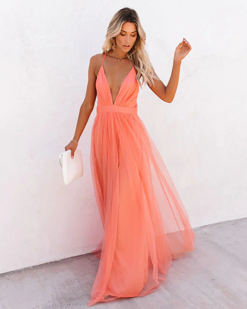 Petal Love - Maxivestido elegante cómodo para mujer